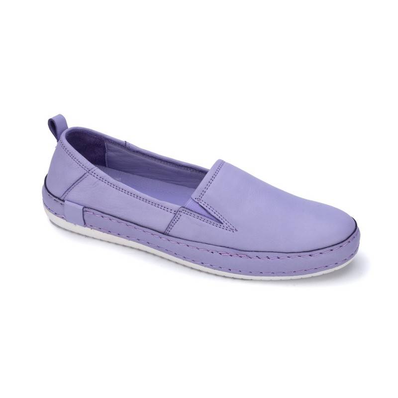 12905-lilac Мокасины жен.кожа-кожа лаванда